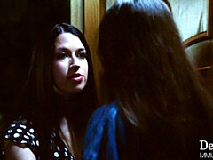 Grote kont, Bruinharig, Likken, Masturbatie, Geschoren, Mager, Strippen, Tiener