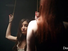 Sucer une bite, Gorge profonde, Domination, 2 femmes 1 homme, Léchez, Chatte, Rousse roux, Plan cul à trois