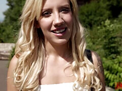 Close-up interracial anal fuck with a young Sophia Grace