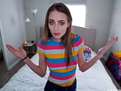 Incroyable, Cul, Blonde, Sucer une bite, En levrette, Pov, Adolescente