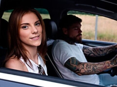 Grosser schwanz, Hundestellung, Lecken, Natürlichen titten, Muschi, Dürr, Jungendliche (18+), Titten