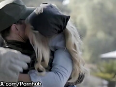 EroticaX AJ's Tender Reunion with Soldier James