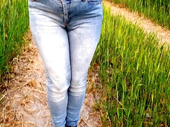 Leie, Blondine, Britisch, Fetisch, Hd, Jeans, Höschen, Pissen