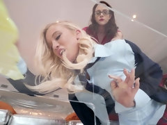 Chica, Tetas grandes, Rubia, Morena, Gafas, Hd, Lesbiana, Lamidas