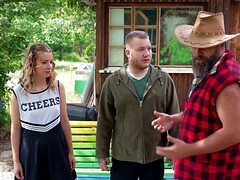 Belleza, Verga grande, Rubia, Checa, Papá, Polla, Europeo, Al aire libre