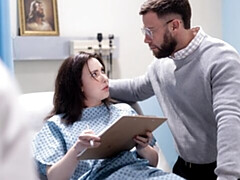 Grosser arsch, Grosser schwanz, Grosse titten, Blasen, Braunhaarige, Hundestellung, Schwanger