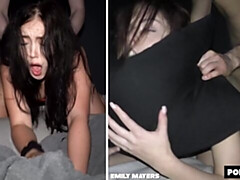 Grote kont, Grote lul, Pijpbeurt, Bruinharig, Pop, Natuurlijke tieten, Gezichtspunt, Tieten likken