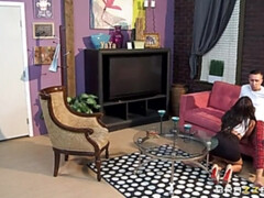 Noire, Sucer une bite, En levrette, Doigter, Bâillonner, Branlette thaïlandaise, Chatte, Cheveux courts