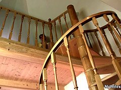 Brille, Hd, Wichsen, Reif, Mutti, Schlaffe titten, Hure, Ehefrau