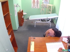 Amateur, Médecin, Doigter, Léchez, Infirmière, Chatte, Uniforme, Voyeur