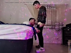 Leie, Grosser schwanz, Blasen, Spermaladung, Schwul, Hardcore, Latina, Ablutschen