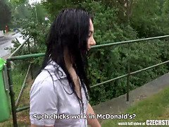 Enthousiasteling, Pijpbeurt, Bruinharig, Tsjechisch, Huisgemaakt, Openbaar, Realiteit, Schreeuwen