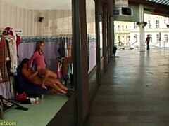 public anal at the shopping mall