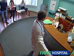 Leie, Tussi, Blondine, Tschechisch, Arzt, Krankenschwester, Pornostars, Pov