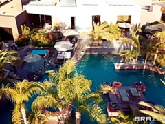 Achter de coulissen, Grote kont, Dubbele penetratie, Jurk, Europees, Brillen, Natuurlijke tieten, Kousen