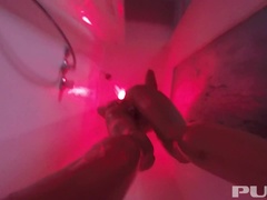 Rubia, Masturbación, Tetas naturales, Ducha, Flaco, Adolescente, Tetas, Mojado