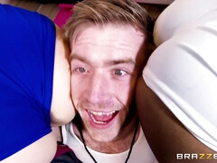 Grosse titten, Blasen, Schwanz, Schwarz, Hardcore, Milf, Muschi, Flotter dreier