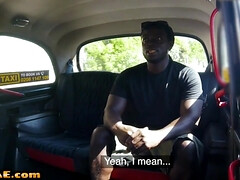 FAKEHUB - Taxi driver huge-boobed COUGAR IR screwed outdoor by BIG BLACK COCK client