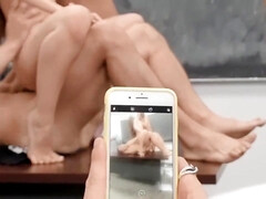 Blonde, Sucer une bite, Brunette brune, Plantureuse, Classique, Orgasme, Chatte, Plan cul à trois