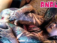 Amateur, Anal, Cul à la bouche, Sucer une bite, Attrapée, Gothique, Piercing, Nénés