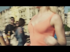 Schönheit, Blondine, Fingern, Lesbisch, Nippel, Höschen, Geschwollene nippel, Ablutschen