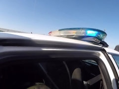 Layla Love hijacks the police cruiser and gets fucked for being a bad girl!