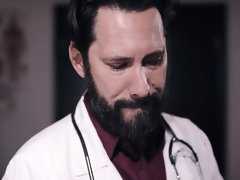 Devious fertility doctor creampies desperate female client Kenzie Taylor in front of husband