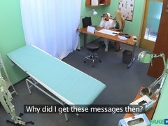 Leie, Blasen, Paar, Arzt, Hundestellung, Lecken, Büro, Spanner