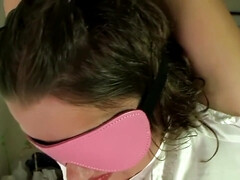 girl punished in diaper,piss,blowjob and masturbate by master