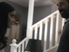 Sucer une bite, Brunette brune, En levrette, Hd, Adolescente, Nénés