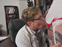 Anal, Tetas grandes, Médico, Gay, Lencería, Enfermera, Transexual