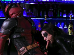 Awesome scene from Deadpool porn parody with Jennifer White