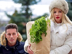 Большие сиськи, Минет, Две девушки, Секс без цензуры, Носки, Втроем, Сиськи