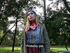 Lost dog leads to hot public sex