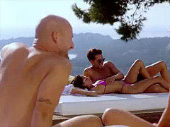 Blasen, Braunhaarige, Aufs gesicht abspritzen