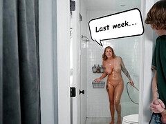 Kont, Lieveling, Grote kont, Grote mammen, Oudere vrouw, Stel, Geschoren, Tieten likken