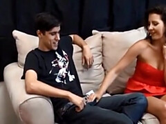 Mom massaging Fiutek son