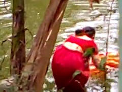 bengali boudi bathing