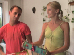 Blonde, Tchèque, Européenne, Hd, Mature, Adolescente, Plan cul à trois