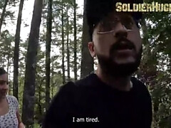 Lost in the Woods: MILF Teresa Ferrer Fucks Soldierhugecock for Help
