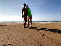Hotwife Cheats on Beach with Cuckold Husband - Kmarcouple Amateur MILF HD