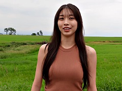 Asiático, Chica, Belleza, Bikini, Japonés, Público, Flaco, Solo