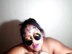 Enthousiasteling, Mooie dikke vrouwen, Grote mammen, Pijpbeurt, Brits, Hd, Latijnse vrouw, Slikken