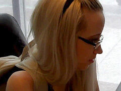 mind-blowing nylon footjob