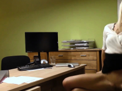 LOAN4K. Agent drills mouth, pussy, and asshole of blonde...