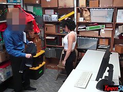 Busty latina teen thief punish fucked by a LP officer