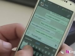 Amateur, Sucer une bite, Brunette brune, Hd, Embrassement, Masturbation, Seins naturels, Espagnole