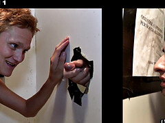 Caught in gay gloryhole