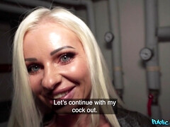 Leie, Grosser schwanz, Blondine, Tschechisch, Hardcore, Geld, Im freien, Pov