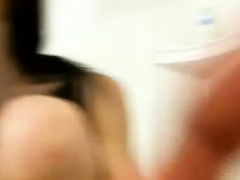 Hairy asian preggo masturbation up close